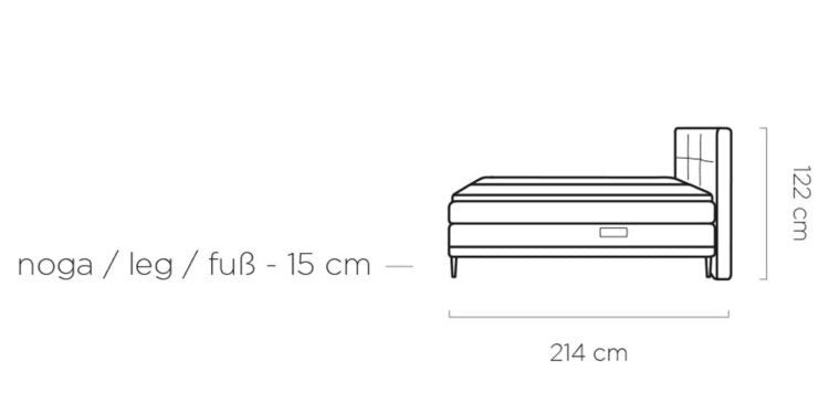 Carlo Bed with Electric Sleep Position Adjustment & Complete Mattress Set