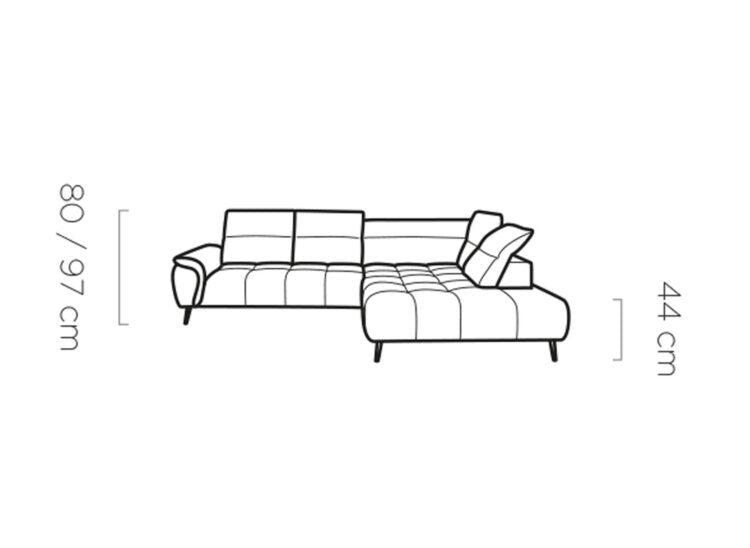 MONTANA L 4 Seater Corner Sofa with Electric Seat Adjustment | Andora