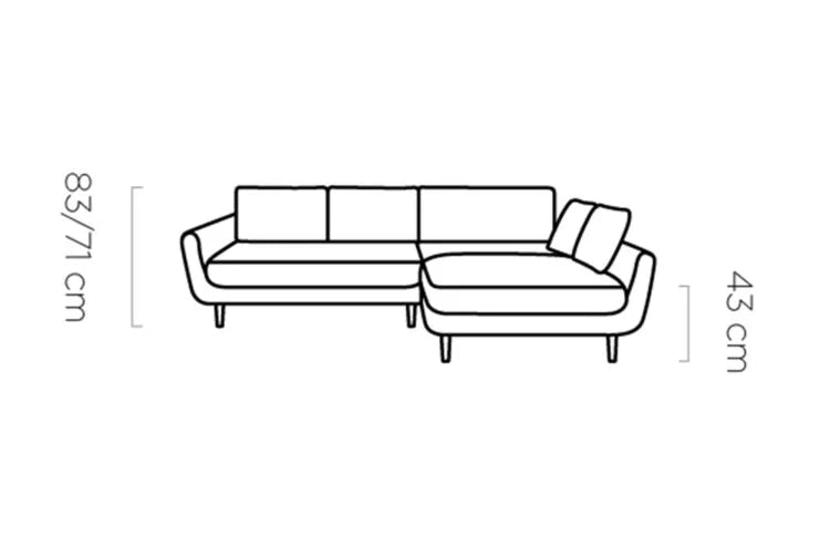 SOLANO CORNER SOFA WITH SLEEP FUNCTION AND STORAGE | ANDORA