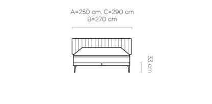 Milano Bed | Elegant Design with Striking Horizontal Stitching