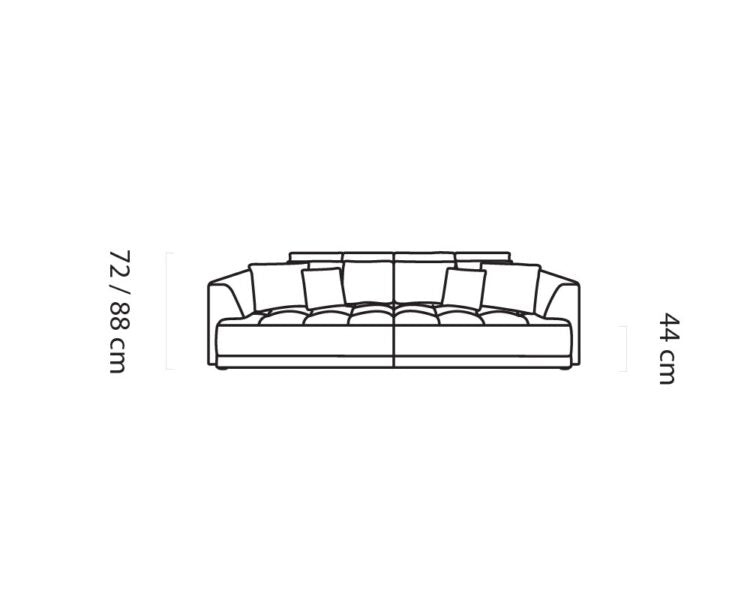 TIGA S LARGE SOFA WITH ELECTRIC SEAT ADJUSTMENT