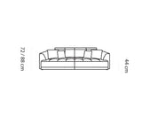 TIGA S LARGE SOFA WITH ELECTRIC SEAT ADJUSTMENT