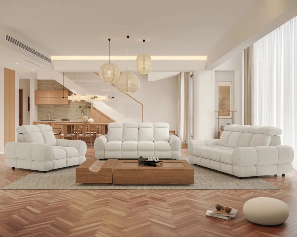 TOLLO SOFA 3E modern electric recliner sofa with adjustable headrests