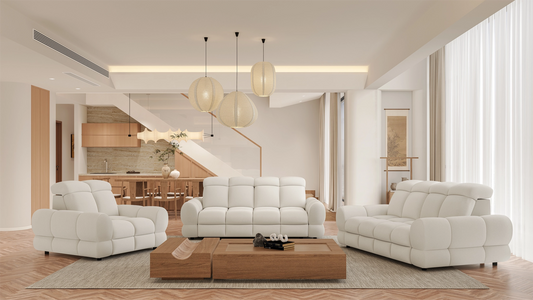 TOLLO 3-2-1 electric recliner sofa set with armchair