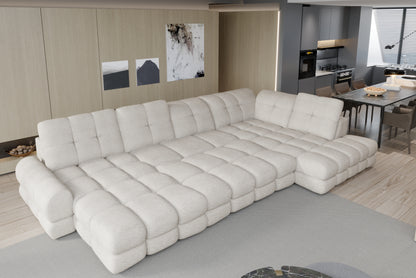 TOLLO XL Large U-Shape Sofa Double Extra Wide Chaise Lounge Couch 