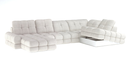 TOLLO XL Large U-Shape Sofa Double Extra Wide Chaise Lounge Couch 