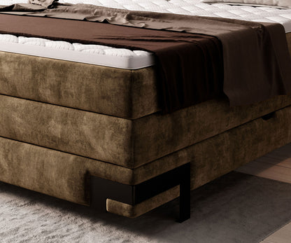 Viano Bed with Double Storage and Mattress – Timeless Design and Superior Comfort