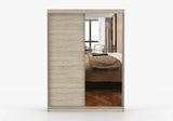 2 Door Wardrobe VISTA 05 150cm x 200 cm Sonoma Oak with Mirror