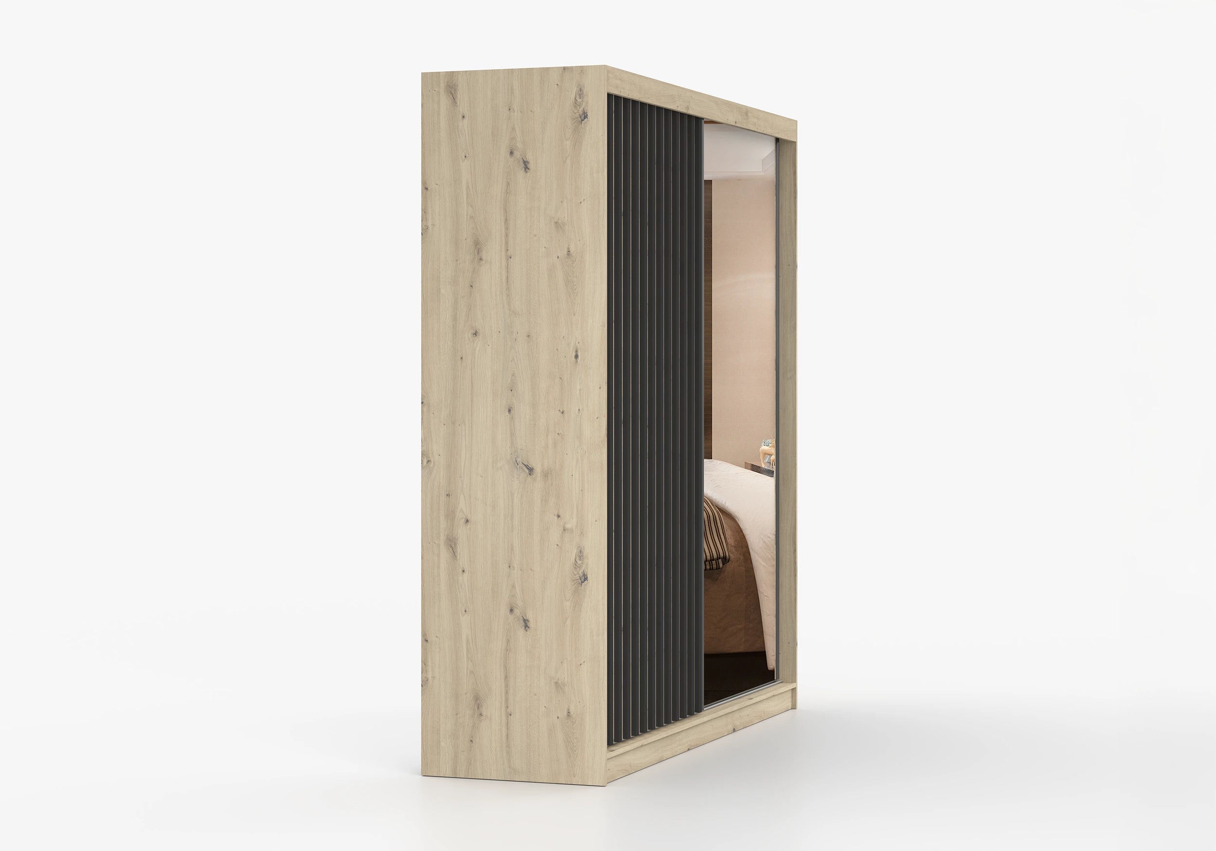 Oak and Black 203 cm x 218 cm