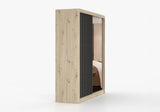 Oak and Black 203 cm x 218 cm