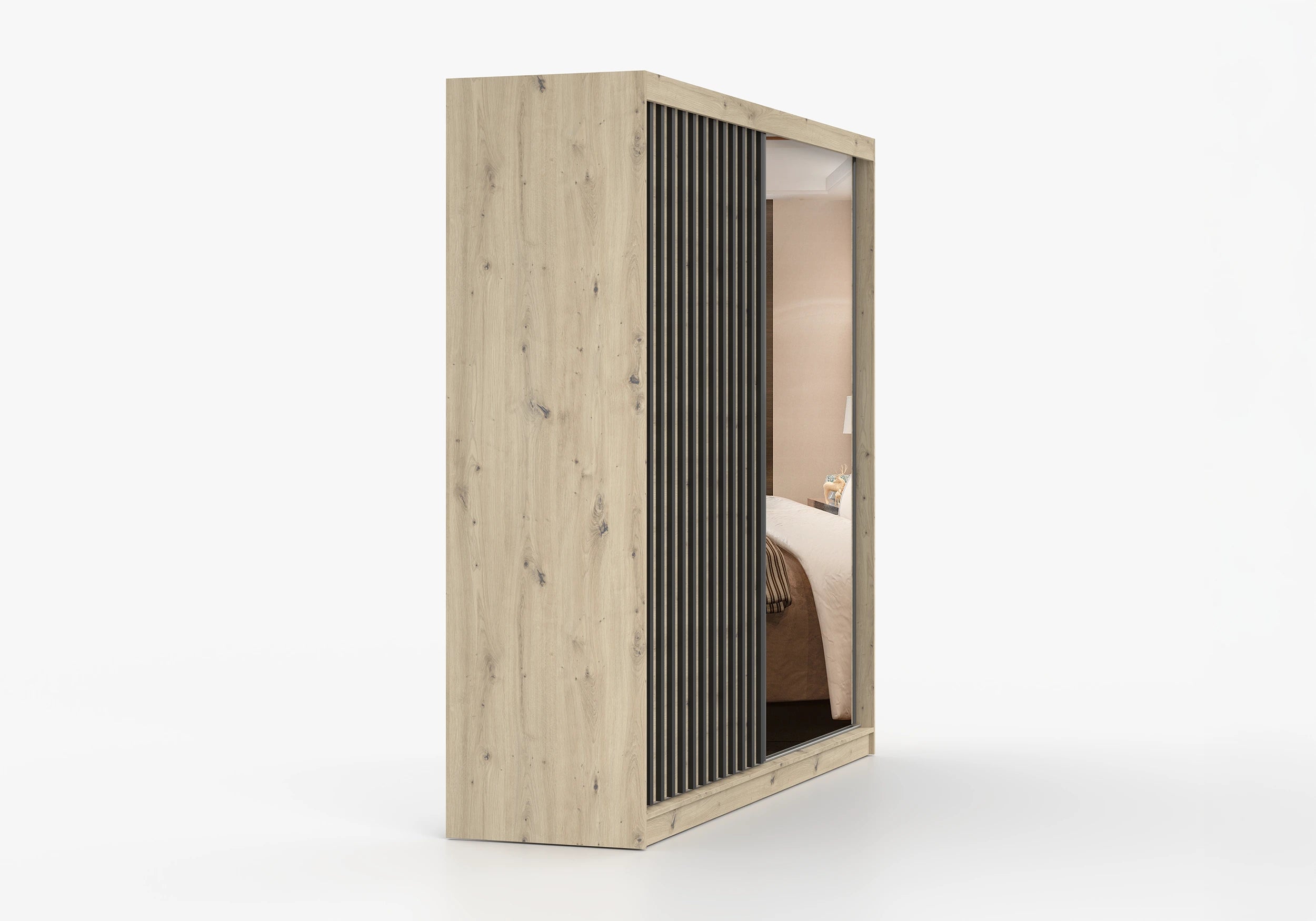 Oak and Black 233 cm x 218 cm