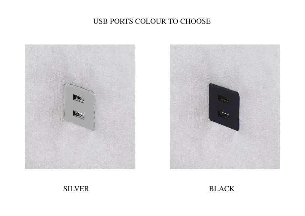 Pagana II corner sofa usb ports image