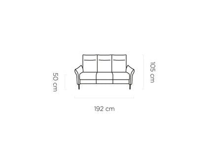 XAVI S 3R 3 SEATER SOFA RECLAINER