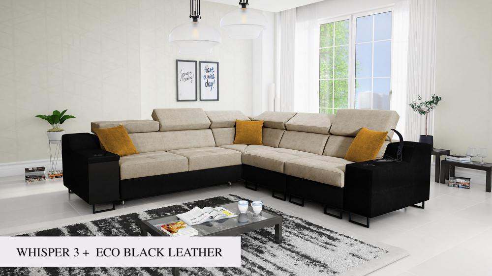 Ample III 2 tone corner sofa 
