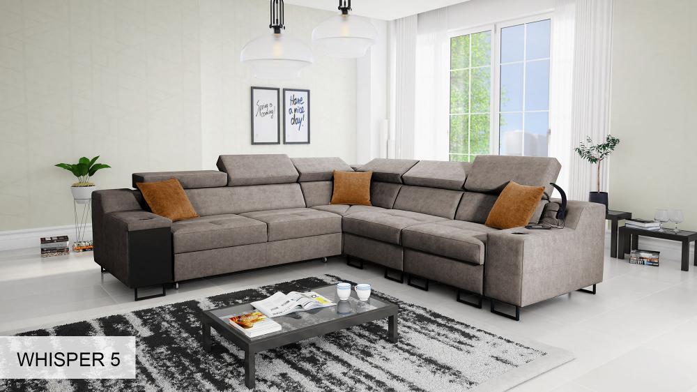 Ample III Grey Corner Sofa