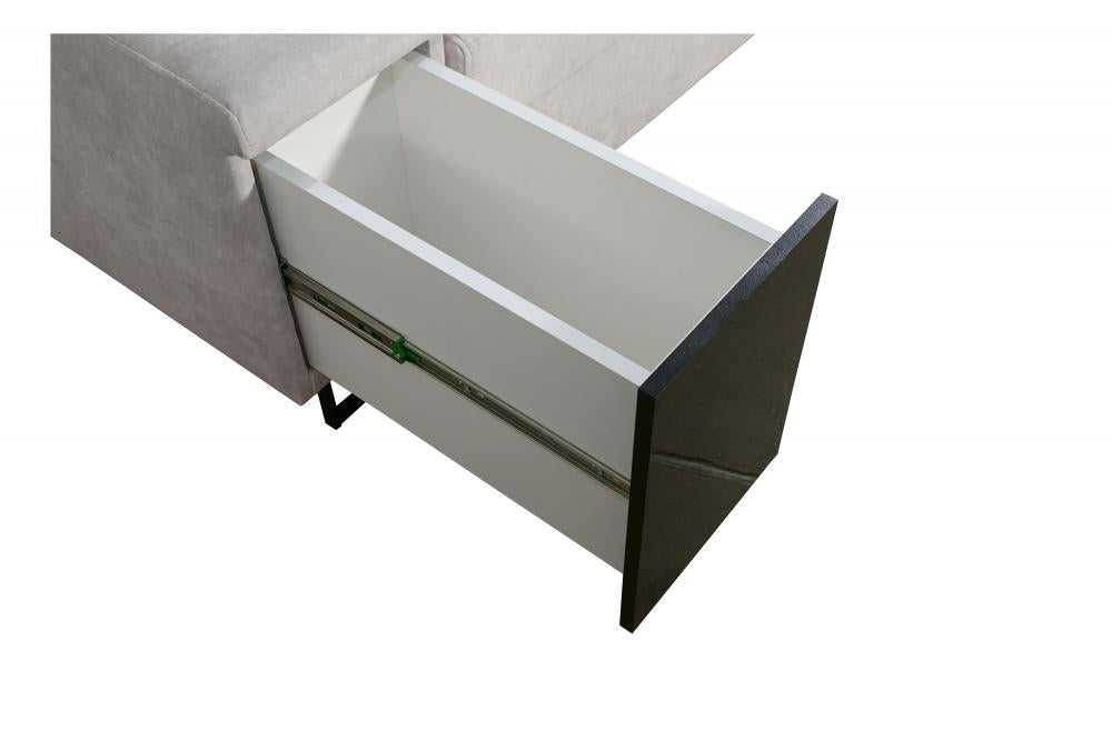Ample III Corner Sofa side storage close up
