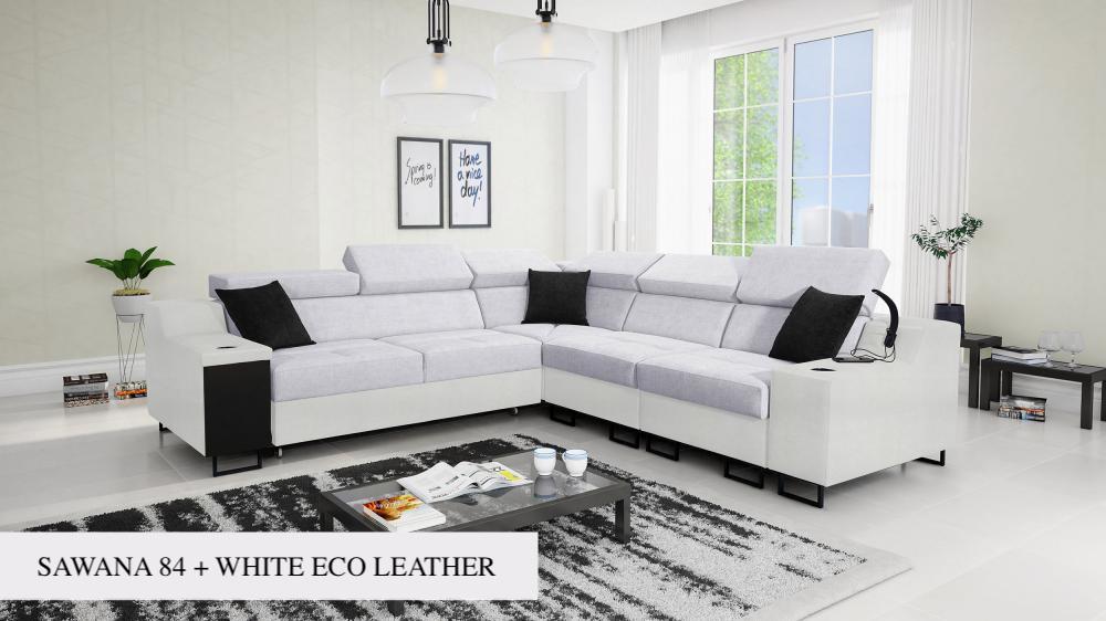 Ample III Cream Corner Sofa