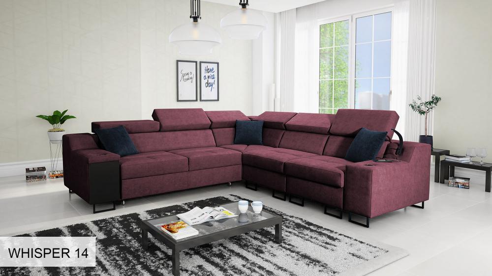 Ample III Dark Corner Sofa