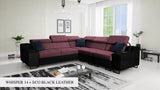 Ample III Dark Geen Corner Sofa Bed
