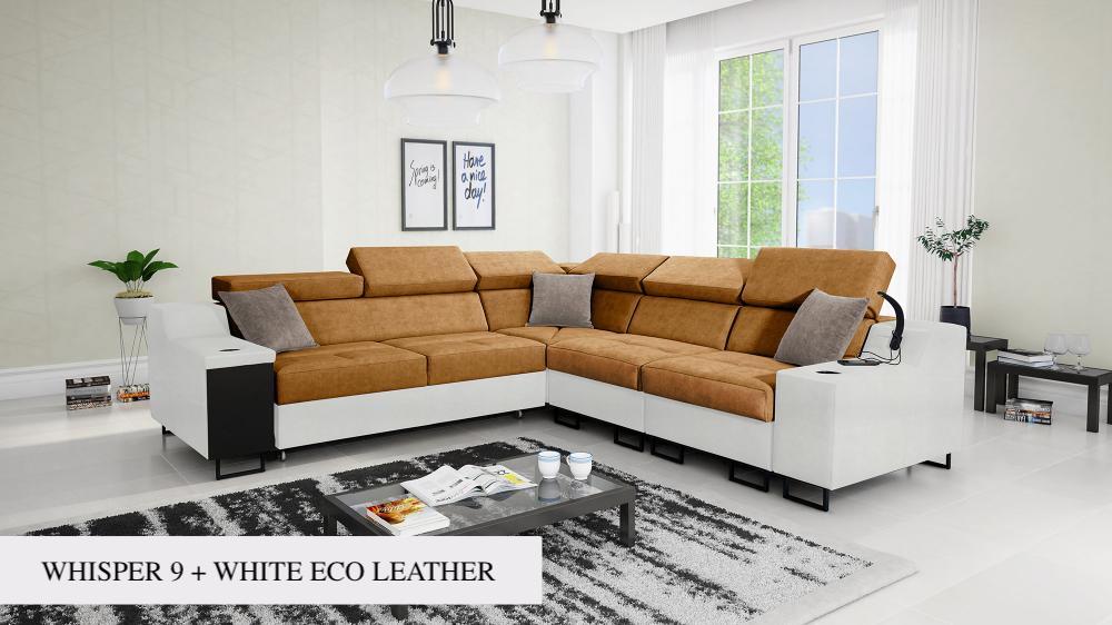 Ample III Grean Corner Sofa Bed