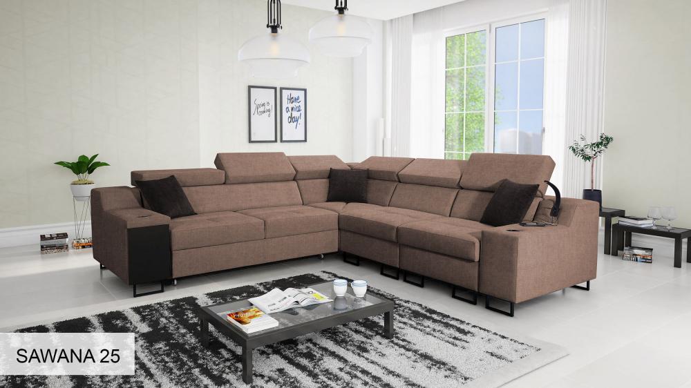 Ample III Grean Double corner sofa