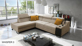 Ample VII corner sofa, cream colour, Detailed Shots