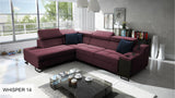 Ample VII corner sofa, dark
