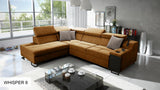 Ample VII  corner sofa, gold colour