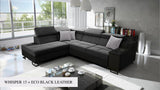 Ample VII corner sofa, riche grey colour 