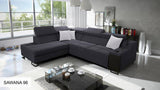 Ample VII corner sofa, luxurious grey colour