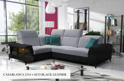 Bravo II LHF 3-Seater Corner Sofa Bed