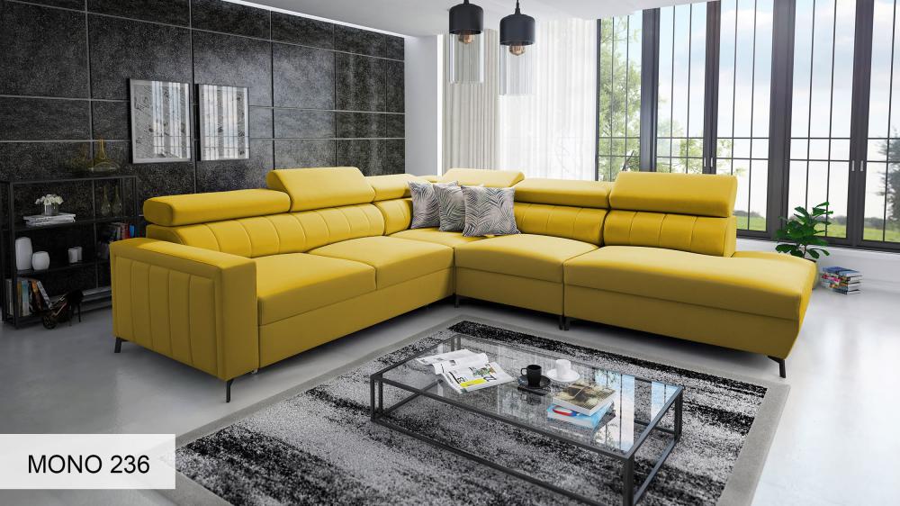 Bloom VIII Right Hand Facing Arm 4 Piece Open End Corner Sofa