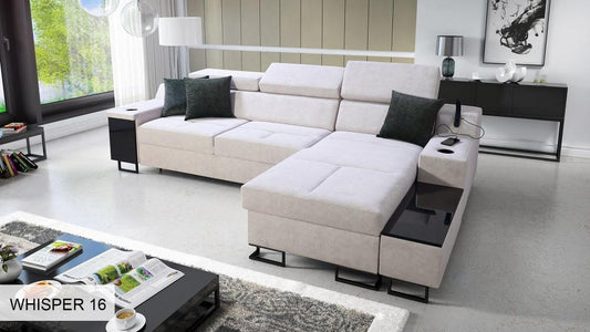 ALICANTE I MINI corner sofa, white Close-Up