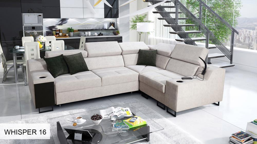 ALICANTE II corner sofa bed, Assembly or Transformation