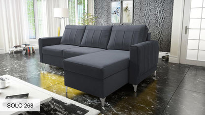 Baris Right  Hand Facing Chaise End Storage Deluxe Sofa Bed