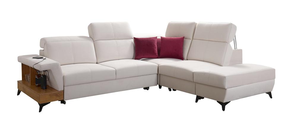 Bravo VII 4 seater corner sofa bed arm open end corner