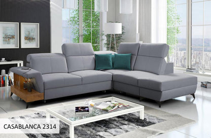 Bravo VII 4 seater corner sofa bed arm open end corner