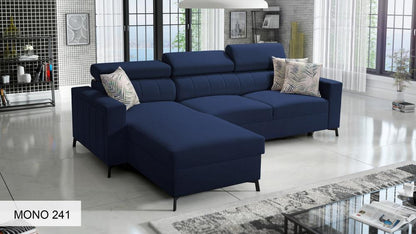 Baltico I Mini small corner sofa, navy colour