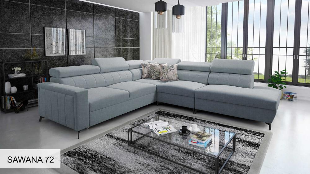 Bloom VIII Right Hand Facing Arm 4 Piece Open End Corner Sofa