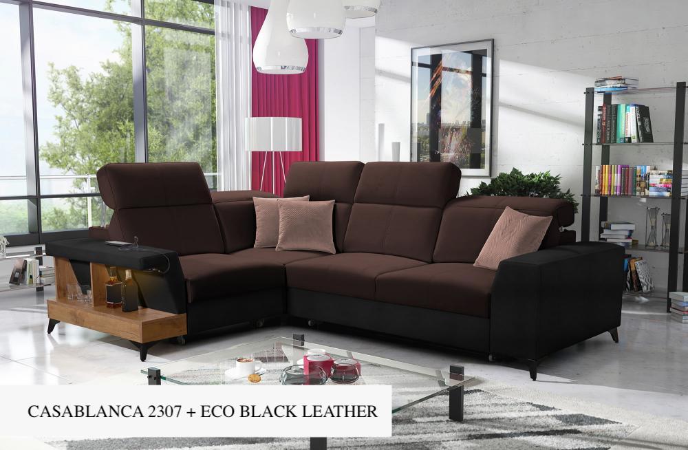 Bravo II LHF 3-Seater Corner Sofa Bed