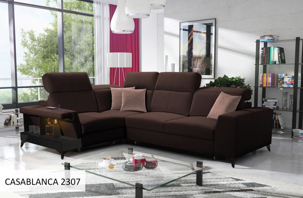 Bravo II LHF 3-Seater Corner Sofa Bed