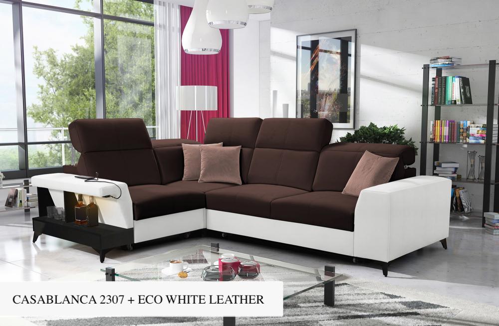 Bravo II LHF 3-Seater Corner Sofa Bed