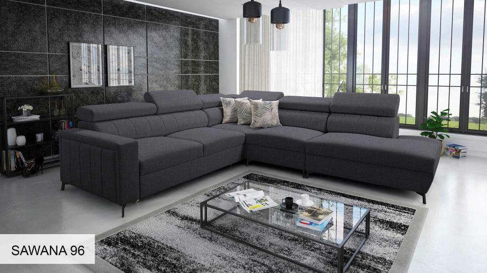 Bloom VIII Right Hand Facing Arm 4 Piece Open End Corner Sofa