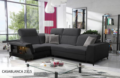 Bravo II LHF 3-Seater Corner Sofa Bed