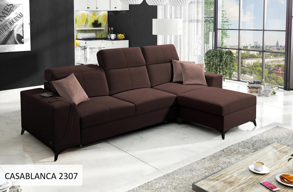 Bravo I Mix Brown Corner Sofa