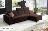 Bravo I Mix Brown Corner Sofa