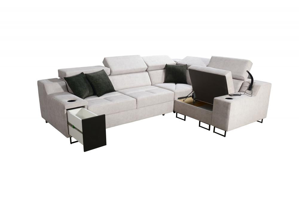 ALICANTE II corner sofa bed, intriguing Features