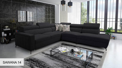 Bloom VIII Right Hand Facing Arm 4 Piece Open End Corner Sofa