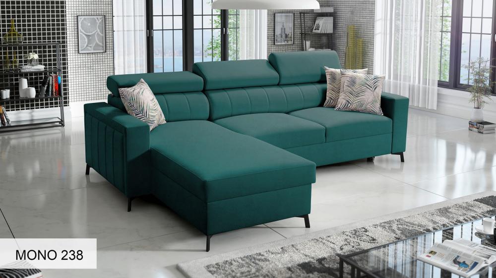 Baltico I Mini small corner sofa, nice green colour