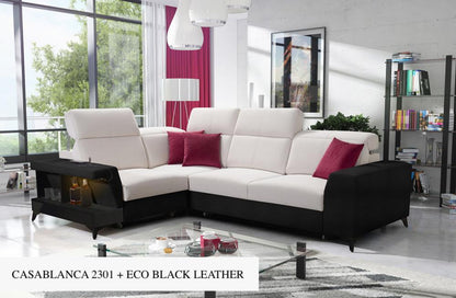 Bravo II LHF 3-Seater Corner Sofa Bed